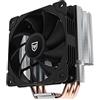 Nfortec - VELA X Dissipatore per CPU con 5 heatpipes, ventola PWM da 120 mm, TDP 150 W, compatibile con LGA1700 e AM5, nero