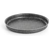 RollitPop Teglia Forno Rotonda Per Pizza E Farinata, 34 cm, Made in Italy, Rivestimento Alto Antiaderente, In Alluminio, Leggera E Facile Da Pulire, Effetto Pietra Linea Vulcania (1 Teglia)