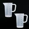 Wisebom 2 Pz Misurino Graduati, 100ml Misurino Graduato di Precisione, Trasparente Contenitore Graduato in Plastica, Misurino Dosatore Liquidi per Cucina, Laboratorio, Casa