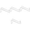 Ciieeo 4 Eleganti Portabottiglie in Ferro Battuto Minimalista Per Bottiglie Di Vino Per Esposizione Di Singole Bottiglie