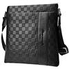 Flow.month Borsa a tracolla in pelle per uomo d'affari casual Ipad casual Crossbody Bag Classic Bag Tote Bag tracolla regolabile adatta per viaggi/quotidiano/ufficio, Nero, 23cm