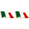 4R Quattroerre.it - 14009 - Adesivo Bandiera Italia al Vento 3D, 40 x 80 mm (Confezione da 2)