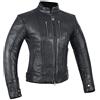 MAGOMA Tribeca, Giacca in pelle A++ con protezioni da moto Donna, Black, L