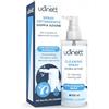 Udivita Detergente Spray per Apparecchi Acustici 100ml Spray Igienizzante Rapido Udinett Pulitore con Spazzola contro Sporco e Cerume - Formula Delicata Senza Alcol - Pulizia Auricolari Cuffiette Bluetooth