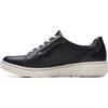 Clarks Sneaker da Donna Caroline Ella, Pelle Nera, 40 EU