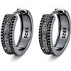 PARYFO Orecchini a cerchio vichinghi, per uomo e donna, in argento Sterling 925, lupo, runa, Ankh, celtico, croce, montagna, gioielli vichinghi, regalo in argento sterling, 30mm, Argento sterling