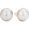 Traveller Orecchini a clip - Perla 20 mm bianco - placcati oro 22 carati - 194296
