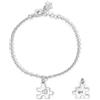 Mabina Gioielli - Bracciale Bambina - Bracciale in argento con puzzle pendente - 533674