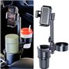 NATGIC Supporto Della Tazza Dell'Automobile, NATGIC Porta Bevande Auto Potenziato 3-in-1 Supporto Della Tazza Expander & Organizzatore Interno Dell'Automobile 2 Porta Tazze (Nero - Piccola Dimensione)