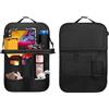 lompyeu 1 Pcs Organizer Auto, Porta Oggetti per Auto con Spazio per Tablet/Telefono, 11 Tasche, Protezione Impermeabile per Sedile Posteriore Bambini, Accessori Auto Interno