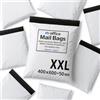 M-office Buste Spedizione Adesive 25 pz XXL (400×500+50 mm) Buste Spedizione Impermeabili Autoadesive Resistenti per Abbigliamento, Pacchi e Negozi Online - Riciclabili con Chiusura Forte