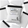 M-office Buste Spedizione Adesive 50 pz L (250×400+50 mm) Buste Spedizione Impermeabili Autoadesive Resistenti per Abbigliamento, Pacchi e Negozi Online - Riciclabili con Chiusura Forte