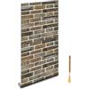 Oufdj-iPro Carta da parati 44.5x1200CM vinile mattoni autoadesiva parato
