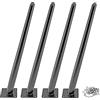 Drenky 4 Pz Piedini per mobili, Piedini Cone Furniture, 201 Acciaio inossidabile, nero, Altezza 72 cm, Base silenziosa antiscivolo per sedia, tavoli e altri mobili