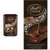 Lindt LINDOR Praline di Cioccolato Extra Fondente 70%, 16 Cioccolatini Extra Fondenti, in confezione 200g & LINDOR Tavoletta di Cioccolato Extra Fondente 70% con Ripieno, formato 100g