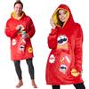 Pringles Felpa Coperta con Cappuccio Uomo - Felpe Oversize di Pile Blanket Hoodie Taglia Unica Gadget Regalo Simpatico