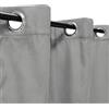 Atout Ciel Tenda in camoscio termico foderata in pile, 140 x 180 cm, pronta da appendere, colore: Grigio