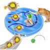 Mapille 2 Palle Giocattolo Elettriche per Gatti con Tappetino Caccia, Palla Giocattolo Interattive Automatico Gatto, Palline Giocattolo Elettrici per Gattini, Pallina Interattiva Intelligente Gatti e Cani (B)