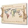 CUEMOON Biglietto Auguri Matrimonio in Legno, Porta Soldi Matrimonio, Busta Auguri di Nozze (Mappa)