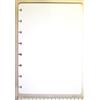 tipome Refill Ricarica 100 Fogli con fori a T a forma di fungo disc bound planner - A5 14,5x20,5cm. Carta bianca spessa 120gr - DIN A5