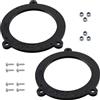 Aerzetix - Kit di 2 adattatori/supporti per altoparlanti Ø100mm | porte anteriori | compatibile con BMW E 60, 61, 70, 71, 81, 82, 83, 84, F 01, 02, 03, 04, 06, 10, 11, 12, 13