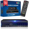 FIYAPOO Ricevitore TV DVB HD HDMI, TDT DVB-T2 H265 HEVC FTA, PVR, USB, MPEG-2/4, digitale SCART, Full HD 1080p, sintonizzatore digitale terrestre, compatibile con Android (2024 nuovo)
