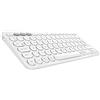 Logitech K380 Tastiera, Layout ‎Americano Qwerty, Bianco