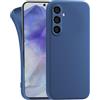 MyGadget Cover per Samsung Galaxy A55 5G - Custodia Protettiva in Silicone Morbido - Case TPU Flessibile - Ultra Protezione Antiurto & Antiscivolo Blu Scuro