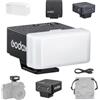 Godox iM20 Mini Flash Speedlite per Fotocamera 470 mAh/Carica tipo-c/440 flash a piena potenza/3s Tempi di riciclo/5 livelli di potenza/Manuale per Sony zve10/Sony zv1/Sony a7iii/Ricoh gr3/Fujifilm f1