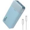 JUOVI Power Bank 20000mAh Caricatore Portatile, 35W Ricarica Rapida Batteria Esterna PD 3.0 QC 4.0 con Display LED, Batteria da Viaggio con 2 porte USB C e 2 porte USB A per iPhone serie 16/15/14