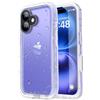 SPORTLINK Cover per iPhone 16 Impermeabile 360 Gradi Antiurto, Trasp/Opaco | Militare Protettiva Rugged Resistente Custodia Antipolvere Subacquea IP68 Waterproof, Fotocamera/Schermo Doppia Protezione