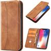 OKZone Cover per Samsung Galaxy A51 5G, Custodia Flip Pelle Portafoglio Magnetica Libro [Slot Schede], Silicone TPU Bumper Wallet Supporto Cover, Antiurto [Kickstand] (Khaki)
