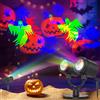 SZGIARUY Proiettore di Halloween impermeabile all'aperto dinamico con ragni luminosi pipistrelli impermeabile doppia testa proiettore di Halloween luci vacanza per la decorazione cortile parete festa