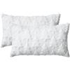 Artoid Mode Set di 2 federe per cuscino in pelliccia artificiale di pino bianco, 30 x 50 cm, in peluche invernale, per camera da letto, decorazione