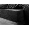 L S U Lenzuolo con angoli in pile Teddy Bear, extra profondo 30 cm o copripiumino singolo, matrimoniale, king size e super king size UK (coppia di cuscini nero)