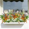 ddckj 8 Mazzi di Fiori Finti da Esterno Fiori Artificiali da Esterno Resistente ai Raggi UV Applicabile a Piante per Interni, vasi Esterni, Piante da Appendere, Vaso da Giardino, Nozze