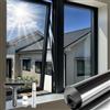 DARUITE Pellicola Specchio Oscurante per Finestre, Pellicola per Vetri Finestre, Anti-UV Effetto Specchio Controllo del Calore Pellicola Finestra Privacy Adatta per Casa（Nero-argento，60x200cm）