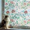 DARUITE Pellicola Privacy Finestre con Effetto Arcobaleno, Pellicola per Vetri Finestre Decorativa a motivo Rose, Anti-UV e Statica, Ideale per Casa, Cucina o Ufficio (90x200 cm)