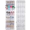 Bkrdty Stoccaggio Scarpe Porta 24 tasche Organizzatore Borsa Stoccaggio Raccolta Scarpe Tessuto Rete Visibile Stoccaggio Scarpe per Scarpe Calze Giocattoli Accessori di Bellezza