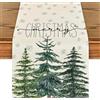 WEILAOK Runner Natale, Runner da Tavolo, Runner Tavola Natalizio, Runner Nataliz, Decorazioni Natalizie per la Tavola, Adatto Come Decorazione per Il Tavolo Della Cucina, 33 cm x 183 cm