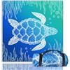 Hoqque Coperta Picnic Impermeabile Stuoia Spiaggia Mare Telo Grande 200x200 Antisabbia Stuoie Esterno Tappeto Pic Nic Tappetino da Campeggio Blanket Pieghevole Imbottita Tovaglia Viaggio Accessori Utili