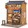 CUTEBEE Book Nook Kit: Casetta Miniatura Fai da Te per Adulti, Puzzle 3D Ramen Giapponese in Legno (Morita-Ya)