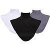 kilofly Set di 3 Pezzi da Donna a Collo Alto Finto con Colletto a Dickey, Set 3 A, 45