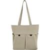 RoomTour Borse Grande Donna a Tracolla Tote a Spalla Casual Borsa a Mano per Viaggio Lavoro Scuola Shopping Beige