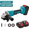 DWiusty 1000W 125MM smerigliatrice angolare elettrica senza spazzole 3 velocità smerigliatrice macchina da taglio utensile elettrico per la lavorazione del legno per batteria Makita 18V - With 1XBattery
