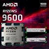 AMD Ryzen 5 9600 CPU 5,2 GHz 6 core 12 thread 38 MB di cache Socket Processore desktop AM5 (senza radiatore) -
