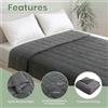 Good Nite coperta da 8 kg per adulti, morbida coperta pesante coccolosa contro lo stress e per un sonno migliore, Grigio