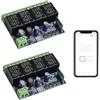 QIACHIP Relé Modulo di commutazione a 4 canali,Smart Ewelink APP WiFi Contatto Pulito Wireless Inching Relay Monentary/Self-locking Switch Compatible With Alexa Echo Google home