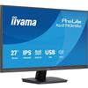 iiyama ProLite XU2793HSU-B7 - Monitor a LED - 27 - 1920 x 1080 Full HD (1080p) @ 75 Hz - IPS - 300 cd/m² - 1300:1 - 1 ms - HDMI, DisplayPort - altoparlanti - nero, opaco
