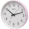Unity Orologio da parete, Fradley, silenzioso, moderno, rosa scuro, 30 cm